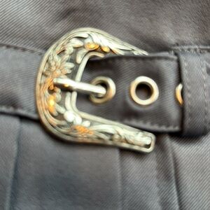 Grey Pleated Short Skort